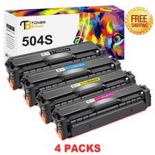 4 Pack CLT-504S Toner for Samsung 504S CLX-4195FW Xpress SL-C1860FW SL-C1810W picture