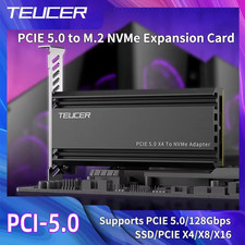 TEUCER PCIE 5.0 to M.2 NVMe Adapter Card High-Speed PCIe X4/X8/X16 to M2 SSD Con picture