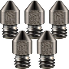 5 Pieces Hardened Steel Nozzle 0.4 Mm/ 1.75 Mm 3D Printer Mk8 Nozzles High Tempe picture