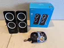 Logitech Z200 10W Multimedia Speakers, Pair - Black + iLuv Speaker picture