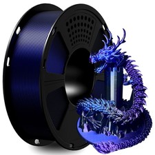 Geeetech Silk PLA 3D Printer Filament 1.75mm 1kg Silk Blue+Purple+Black MixColor picture
