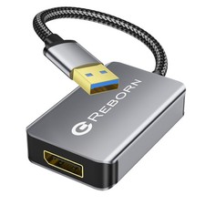 Reborn USB 3.0 to DisplayPort Adapter, 1080P@60Hz USB 3.0 Male to DisplayPort  picture