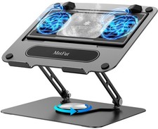 Laptop Cooling Pad with Fan, Adjustable Laptop Stand, Portable Cooler for Gaming picture