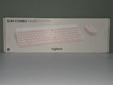 New Logitech - MK470 Slim Full-size Pink Wireless Keyboard and Mouse Bundle NIB picture