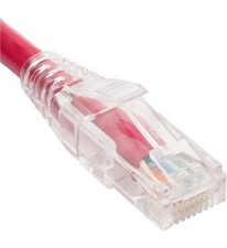 ICC ICCICPCST05RD Cat6 5 Ft Ethernet Patch Cable With Clear Boot Red picture