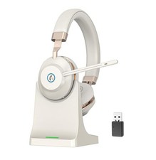 Wireless Bluetooth Headset W/Mic Mute USB Dongle V5.2 for Work Meet Office NEW picture