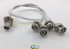 BNC Female BIG Bulkhead to 4X BNC MALE Combiner RG178 RF CUSTOM CABLE USA picture