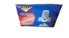 Vintage Amplified Multimedia Subwoofer Satellite Speaker System White Rare NEW picture