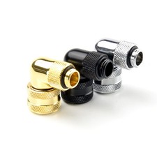4Pcs 90 Degree Rotating Elbow Fast Hard Tube Quick Plug PC Water Cooling Fitting picture