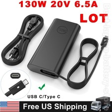 LOT 130W USB-C Charger Adapter For Dell XPS 15 9500 9570 9575 17 9700 DA130PM17 picture