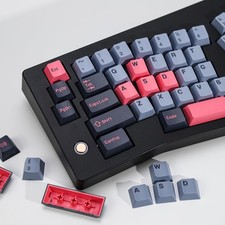 174 PCS 8008 PBT Double Shot Keycap Set Retro Blue Cherry Profile MX Switch picture