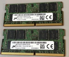 16GB Micron (2x 8GB) 2Rx8 PC4-2133P  DDR4 SODIMM LIFE TIME WARRANTY picture