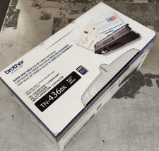 Brother TN-436BK Black Super Hi Yield Toner Cartridge Genuine New Sealed NO BOX picture