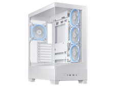ASUS A31 PLUS White ATX Case offers a panoramic glass design, supports 360mm picture