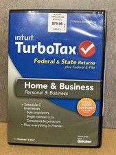 Turbotax Home & Business | Federal & State | Tax Year 2013 CD PC/Mac picture