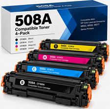 508A Compatible Toner 4-Pack CF360A-63A CMYK for HP M552 M553 M577 picture