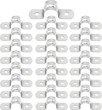 25pcs M12 304 Stainless Steel Rigid Pipe Strap U Bracket Pipe Clamps picture
