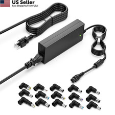 90W 65W Universal AC Adapter Laptop Charger Compatible with HP Dell Black picture