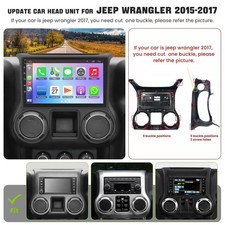 (8Core + 64GB) 10.1 Inch QLED Touch Screen Car Radio for Jeep Wrangler 2015 2... picture