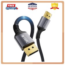 Stouchi 6.6FT VESA Certified DisplayPort 2.1 Cable 80Gbps UHBR20 DP Cord picture