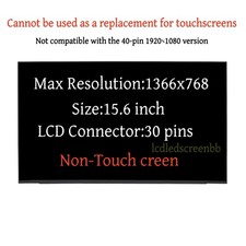 For Innolux N156BGA-E53 Rev.C1 HD 1366x768 30pin LCD Screen LED Display 15.6