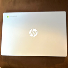 HP Chromebook 2020 model14a 14in Laptop Silver Celeron N4120 4GB 64GB eMMC picture