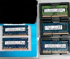 Lot of 5 Laptop memory SK Hynix/Samsung/Kingston 5 x 4GB 1RX8 PC3L 12800S DDR3 picture