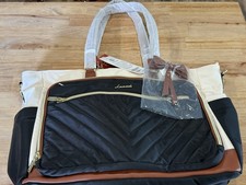 LOVEVOOK Laptop Tote Bag Leather Work Bag, Waterproof Business Bag picture