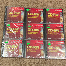 Lot of 9 New and Sealed 1x-4x Imation CD-RW 650MB-74 MINS Discs picture