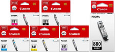 New Genuine Canon PGI-880 CLI-881 Black Color 6PK Ink Cartridges Pixma TR8580 picture