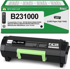 High Yield B231000 Black Toner Cartridge Lexmark B2338 Printer BN 1-Pack Chip picture
