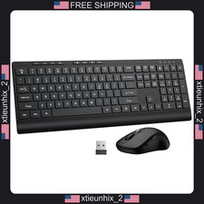 Wireless Keyboard and Mouse Combo, Quiet Keys, 2.4G USB, Windows & Mac picture
