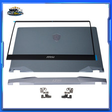 For MSI GE66 Raider 10SD 10SF MS-1541 New Blue LCD Back Cover Bezel Hinges Set picture