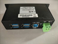 4 Port USB 3.0 Powered Industrial USB Hub, 5Gbps Speeds, Metal Housing, 7-48V... picture