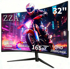 32 Inch Curved Monitor 165Hz Gaming Computer Monitor QHD 2560×1440P VA Panel 150 picture