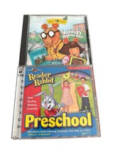 Educational CD’s - Arthur’s Reading Race & Reader Rabbit Preschool 3 CD’s Total picture