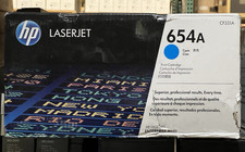 Original HP 654A LaserJet Cyan Toner Cartridge (CF331A)-Worn Box picture