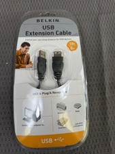 Belkin F3U134v10 USB EXTENSION CABLE 10ft / 3m A Plug Sealed NEW picture