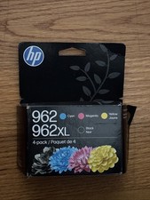 4-pack HP 962XL Black & 962 Color Ink - EXP- 2028- NIB picture