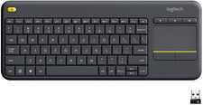 Logitech K400 plus Wireless Touch TV Keyboard with Easy Media Control and Built- picture