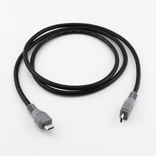1x Micro USB B Male to Micro USB B Male OTG Converter Adapter Data Cable 3ft/1m picture