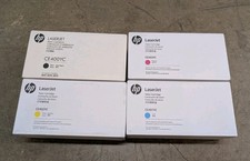 NEW HP 507A Toner Set CE400YC CE401YC CE402YC CE403YC Genuine Sealed OEM Box picture
