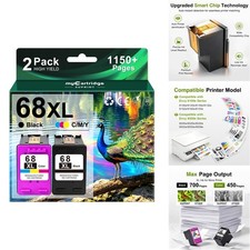 myCartridge SUPRINT 68 6155e 6555e 68XL Ink Cartridges Black/Color Combo Pack picture