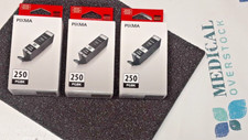 3PK - PGI-250 - GENUINE CANON PIXMA 250 PGBK - NEW picture