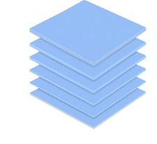 6 Pcs Thermal Pad 100 X 100 Mm, 0.5 Mm, 1 Mm, 1.5 Mm, 2 Mm, 2.5 Mm, 3 Mm Heat Re picture