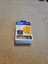 Brother LC61BK Genuine Ink Cartridges Black 2 Pack 12/2014 picture