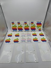 Vintage 1980s Apple Computer Logo Stickers Decals Lot Of 16 #A picture