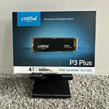 Crucial P3 Plus 4TB NVMe PCIe 4.0 M.2 Internal SSD Black 4800MB/s picture