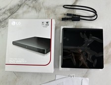 LG GP55EX70 Ultra Slim Portable DVD Writer w/ Disk & Cable Black picture