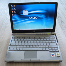 Vintage Sony VAIO VGN-TX750P, Battery, Power Supply, OEM Software - 2006 (Works) picture
